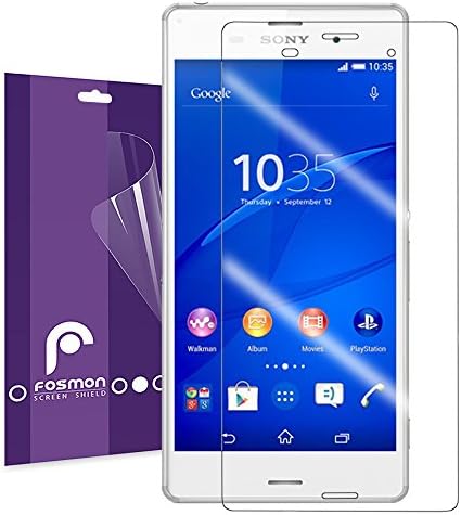 Fosmon Crystal Clear Screen Protector for Sony Xperia Z3 - 3 Pack