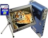 SVP HDDV-2600-Bu 12MP Max. Multi-Functional Camcorder with Rare 3.0 Inch Huge Flip LCD! (8GB SDHC Memory Card & Tripod Included)