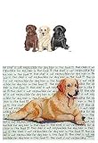Labrador (3 Puppies) Glass Cutting Board