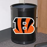 NFL Cincinnati Bengals Black Team Wastebasket
