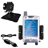 T-Mobile iPAQ h6315 Auto Bean Bag Dash Holder with Car Charger - Uses Gomadic TipExchange