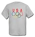 Team USA 5 Rings Logo Short-Sleeve Tee Shirt