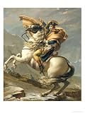 Napoleon Crossing the Alps at the St. Bernard Pass, 20th May 1800, circa 1800-01 Art Styles Giclee Poster Print by Jacques-Louis David, 24x32