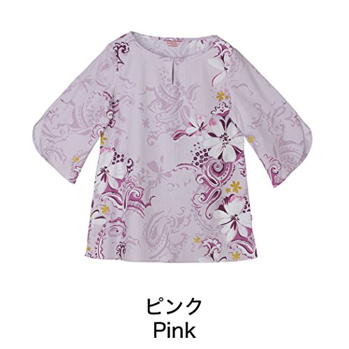 かりゆしウェア レディース (沖縄版アロハシャツ) チュニック ペイズリーフラワー