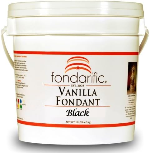 Fondarific Vanilla Black Fondant, 10-Pounds