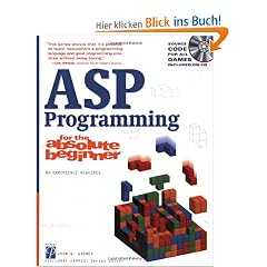 ASP Programming for the Absolute Beginner