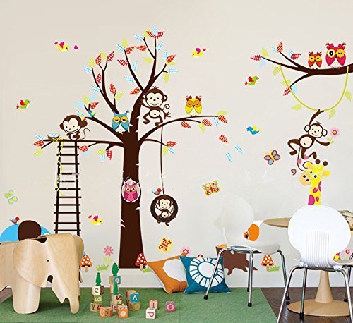 haya TM Lovely blooms zoo nursery children s room decorative wall stickers Kids Vinyl Sticker Home Decoration haya TM Lovely blooms zoo nursery children s room decorative wall stickers Kids Vinyl Sticker Home Decoration