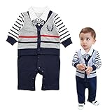 Goodparty 男の子 ベビー服 ロンパース 長袖 入園式 スーツ フォーマル 七五三 新生児 幼児 カバーオール (90cm（9-12ヶ月）)