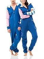 ZIPUPS Mono-Pijama Color Blocking Stripy (Azul Royal)