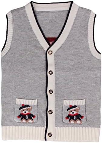BLOVE Baby Knit Vest Sweater Cashmere Cardigan Sleeveless Christmas cartoon Coat