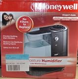 Honeywell 0.66-Gallon Warm Moisture Humidifier Black