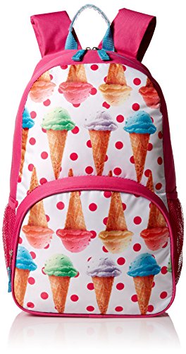 Trailmaker Big Girls Ice Cream Photo Real Backpack, Pink, One Size