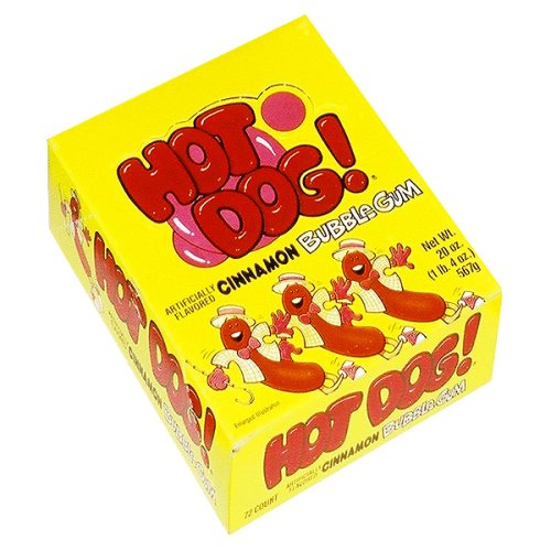 Hot Dog Cinnamon Gum 72 pk.