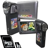 HDDV2000(w Micro 8GB Card) High Resolution Silver DIGITAL VIDEO CAMCORDER / STILL CAMERA