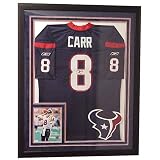 Tri-Star Houston Texans David Carr Signed Shadowbox w/Jersey & Photo