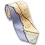 San Andreas Fault Line - Men's Silk Necktie