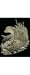 Gold Foil Engraving Art Otters