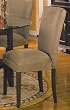 4 new Parson Chairs With Cherry Legs & Microfiber Cover