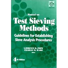 Manual on Test Sieving Methods (Astm Manual Series)