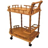 Kitchen & Housewares : Oak 2-Tier Wine Table