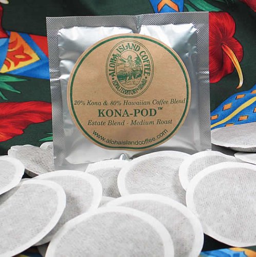 Medium Roast Estate Blend - Kona-Hawaiian Coffee Pods - 18 KONA-PODS