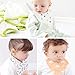 ilovebaby Baby Gift Set with 4 Unisex Bandana Made of Absorbent Cotton Cute Baby Accessories Baby Bibs ，Drool Bibs with 1 Pacifier Clip & 1 Bottle Strap Baby Bibs ，Drool Bibs
