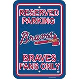 MLB Atlanta Braves Plastic Parking Sign