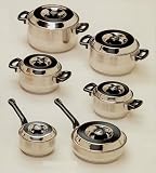 12pc Concord High Quality Stainless Steel Cookware Set w/ Lids
