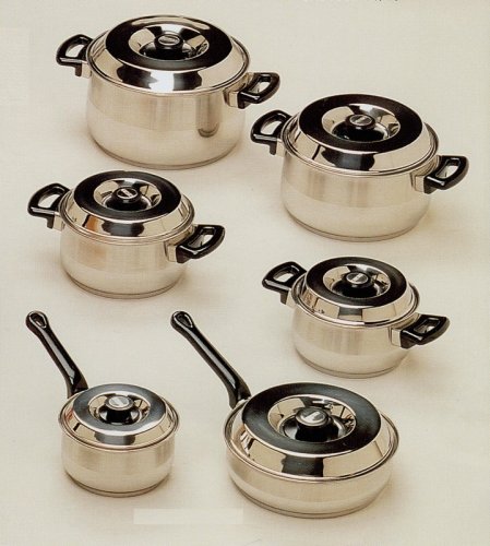 Cookware Set, 12pc Concord High Quality Stainless Steel Cookware Set w ...