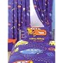 Disney Cars Curtains Racing Track Design 54" Drop