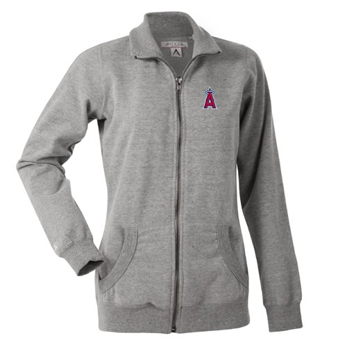 Los Angeles Angels of Anaheim Women's Revolution Track Jacket by Antigua - Heather Medium