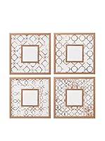 ORIENTAL FEELING Set Espejo de Pared 4 Uds.