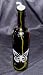Butterfly Amber Etched Glass Wine Bottle Oil Lamp