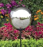 Silver Stainless Steel Gazing Globe (12 Inch)