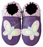 Robeez Infant/Toddler Butterfly Slip-On,Purple,12-18 Months (US Toddler 5.5-6.5 M)
