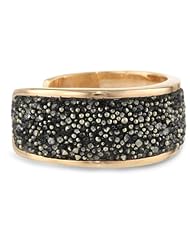 Rebecca "Watamu" Rose Gold Micro Crystal Pave Ring, Size 6