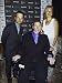 Actors Michael J. Fox, Christopher Reeve and Wife Dana at George The Creative Coaliti...