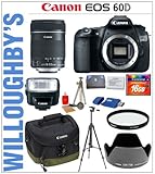 Canon EOS 60D 18 MP CMOS Digital SLR Body with Canon EF-S 18-135mm f/3.5-5. ....
