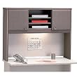Taupe 48" Hutch Bush Furniture Advantage Series A By Bush Furniture