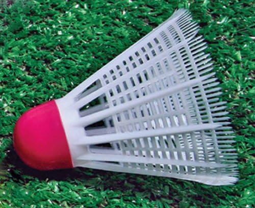 Sportime Badminton Shuttlecocks Synthetic - White - Pack of 12
