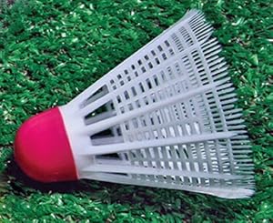 Sportime Badminton Shuttlecocks Synthetic - White - Pack of 12