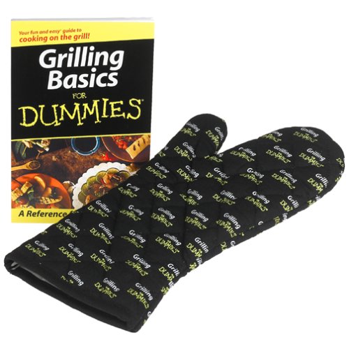 Charcoal Companion Grilling Basics For Dummies Mitt and Book Set