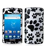 Dog Paw Design Crystal Hard Skin Case Cover for Samsung Captivate i897 Phon ....