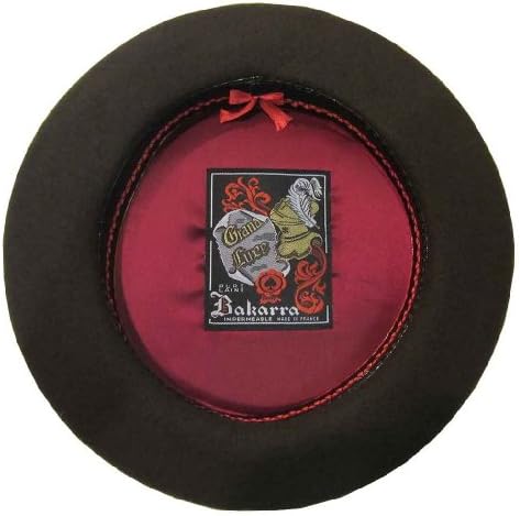 Bakarra French Anglobasque Wool Beret, Brown, 55