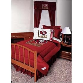 San Francisco 49ers Twin Size Bed skirt