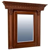 Canby Philadelphia Medicine Cabinet, Standard, Traditional Cherry, Right Hinge, Visible Hinge, Wall Mount