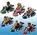 Super Mario Bros Mini Kart Pullback Figure Set Of 6