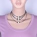 White Pearl Leather Necklace Choker with Single11 mm Pearls on Natural Black Leather
