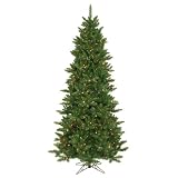 Vickerman – 7.5′ x 45″ Camdon Fir Slim Multi-Color Lights Christmas Tree (A860877) 10902 700