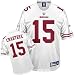 Michael Crabtree #15 San Francisco 49ers Replica NFL Jersey White Size 52 (XL)